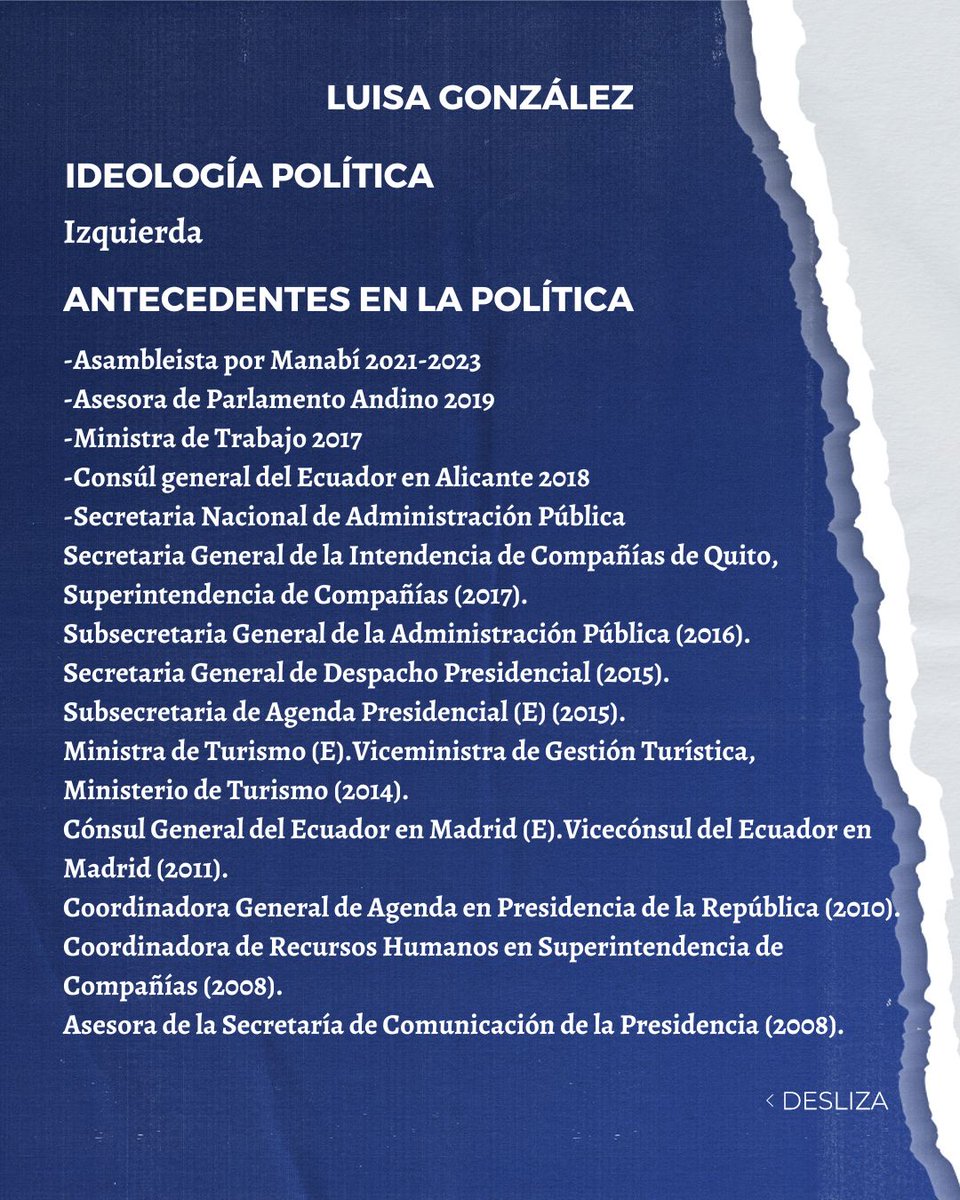 ConciudadanosEc's tweet photo. ¡No es sólo su propuesta, también se trata de su historia! 🗃️ 

Conoce un poco más sobre el Binomio González-Arauz por la Lista: 5 y que han venido haciendo por el país. 🇪🇨

Ecuatoriano que no te lo cuenten, ¡Investiga! 🔎🗂️

#Elecciones2023 #YoVoto #Investiga #ConciudadanosEc https://t.co/AYFGYgpdxR
