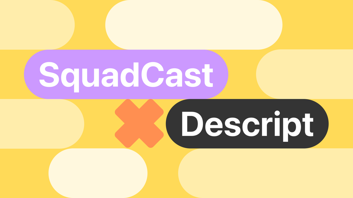 SquadCast.fm by Descript tweet media