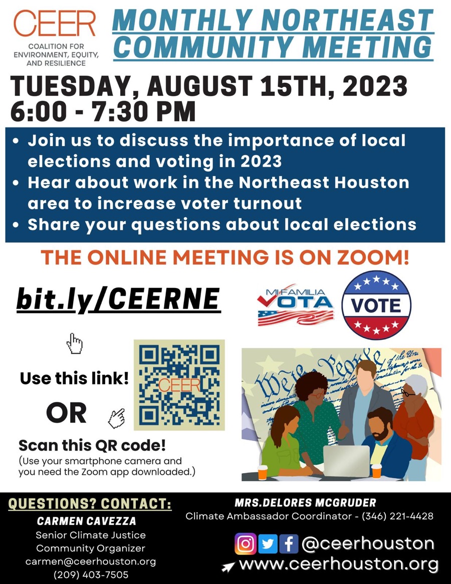 Don't miss this month's community meeting!