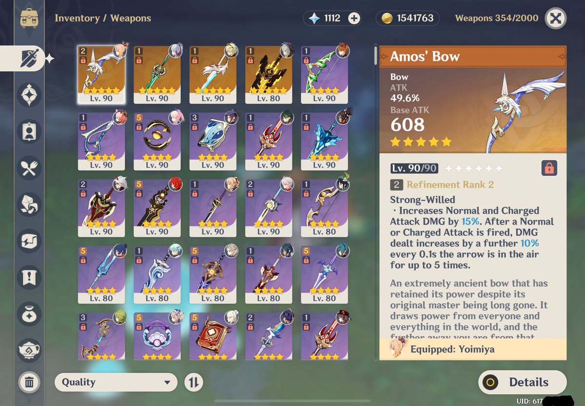 _Ezvd's tweet photo. Selling AR 58 Genshin account I put around $200 into the account I'm looking to get rid of it
-Itto triple crowned
-High guaranteed pity &amp; 1.1k and growing primos
- including constellations &amp; refinements 22x5* characters &amp; 5x5* weapons
Taking cashapp payment only
dm if interested https://t.co/nAwcLVjZv7