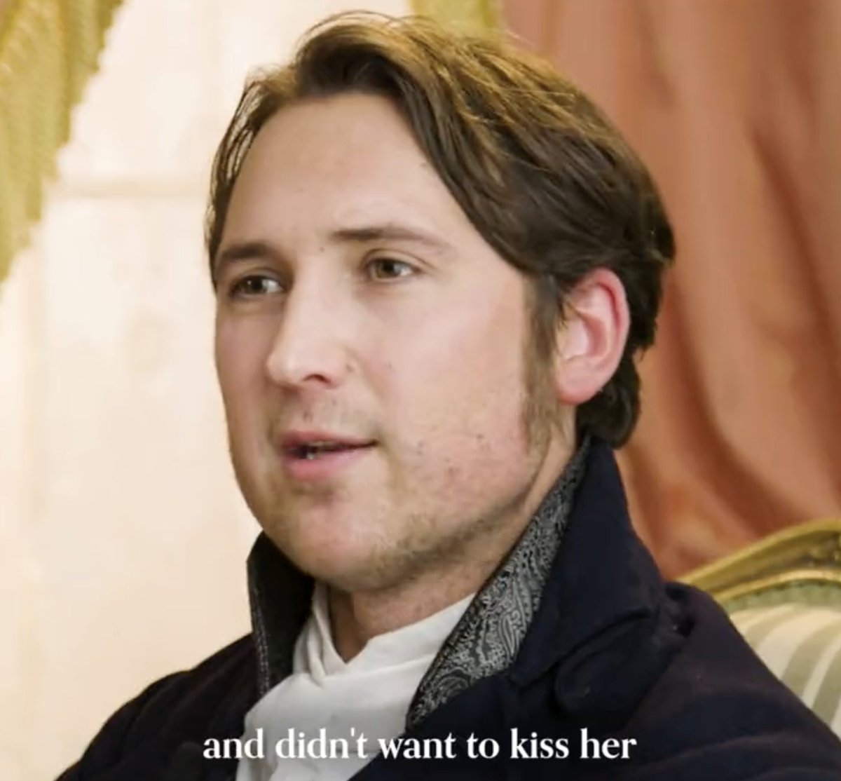 SelflessLuvWins's tweet photo. every fangirl is grateful he isn't talking about them...
or IS he? 🤣
BLH:
"...and then she tried to kiss me.
And I felt extremely awkward,
and didn't want to kiss her,
and I ran away."
#SanditonInterview #SanditonExtras #SanditonS3 #BenLloydHughes #HughesDayTuesday #BLH https://t.co/cw8yX3P7rG