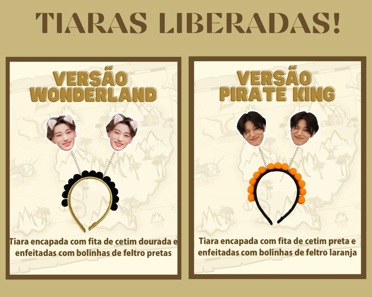 LIBERADAS AS TIARAS! Estamos cada vez mais perto de ver o ATEEZ de pertinho! Por aqui estamos contando os dias! E para ficar ainda mais especial, além dos abanadores liberamos também as tiaras em duas versões incríveis! Corre garantir

forms.gle/H3Hm1wLQk6Hwmg…