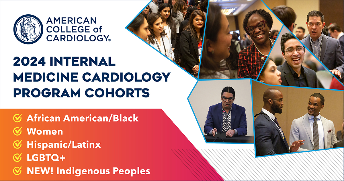 It’s time ⏰ to apply for the ACC’s #InternalMedicine Cardiology Programs! Applications are now being accepted through Sept. 15 for all 5️⃣ cohorts. Learn how you can connect with mentors and expand your network here 👉 bit.ly/3wYVDbZ #ACCDiversity