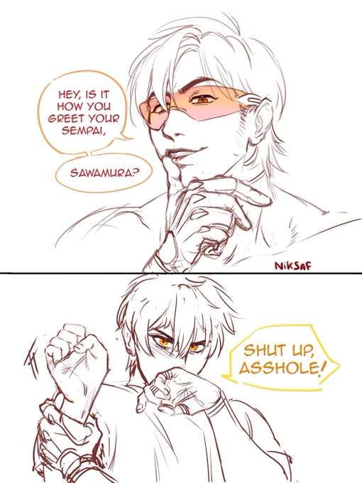 #ダイヤのA #aceofdiamond 
Miasma misawaa aueuwueuwwuew 
Eijun is feisty 