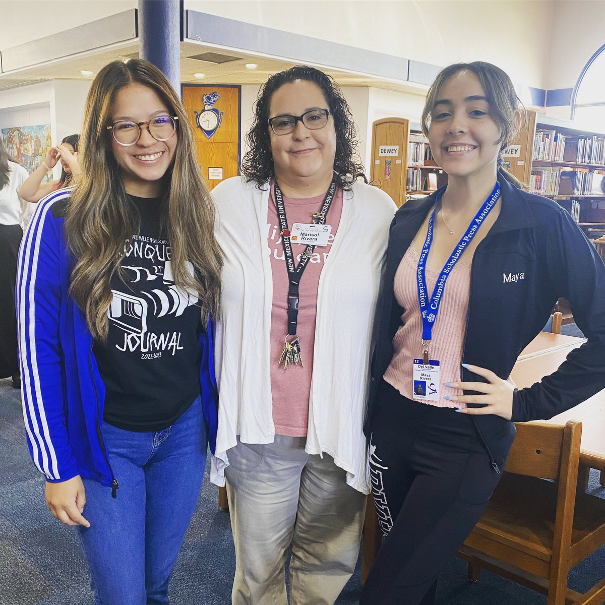 This year’s Conquest Journal Chief Directors, Jessie Santana & Maya Rivera, joined me at our first DV Leadership meeting of the year. Looking forward to this year and all the great things these ladies will accomplish. #OFOD @DVHSYISD