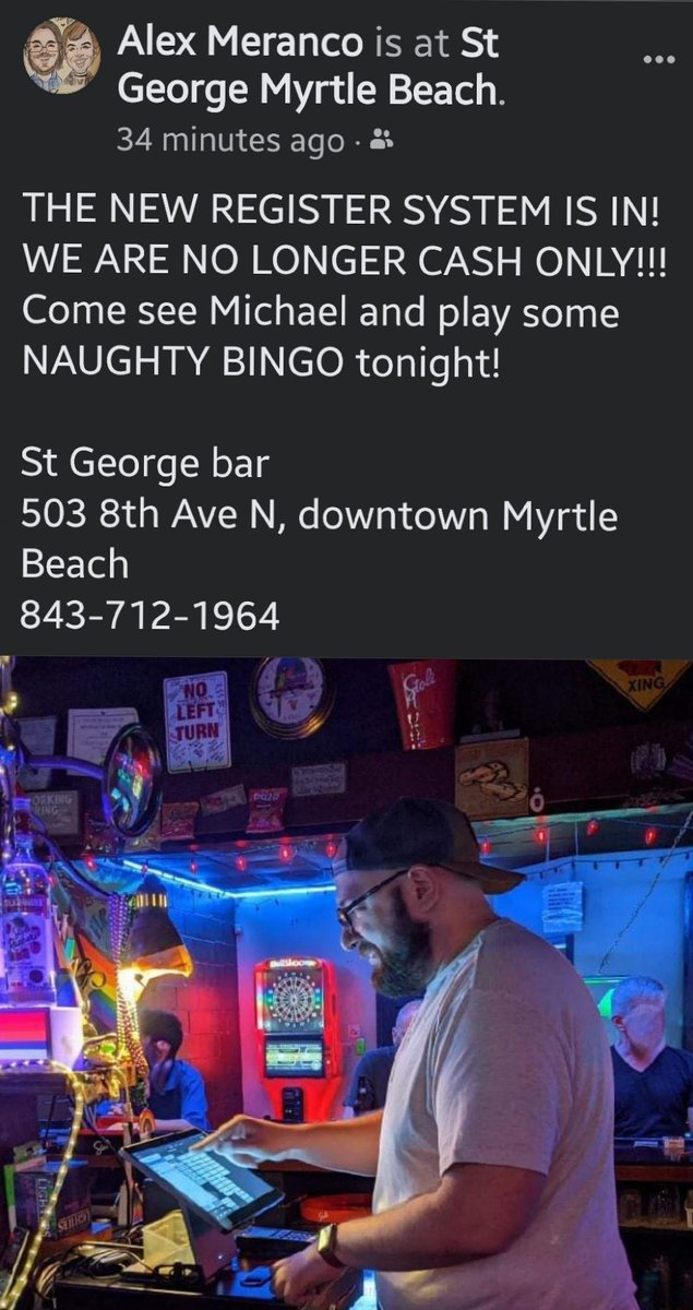 #Shift4 #SkyTab #PointOfSale #TasteTheFuture #StGeorgesMB #MyrtleBeach #DiveBar #LocalsBar #CornerBar #neighborhoodbar