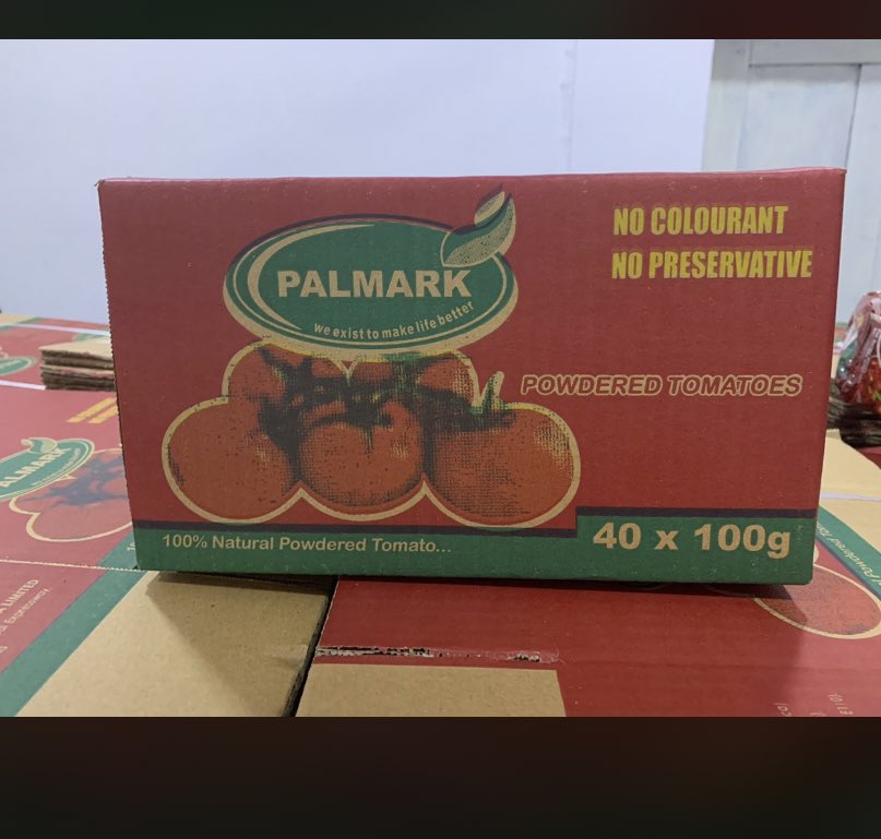 palmarkLtd's tweet photo. Palmark powdered tomatoes; making your cooking experience smooth. https://t.co/h0tDSA9z2F
