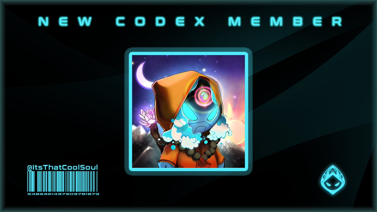 CodexDAO's tweet image. Codex is happy to announce its newest member @ItsThatCoolSoul.
ItsThatCoolGuy is well known in the space as a provider of market analysis and insights. We are delighted to add his unique skillset to the collective.
Please welcome @ItsThatCoolSoul to the fold!