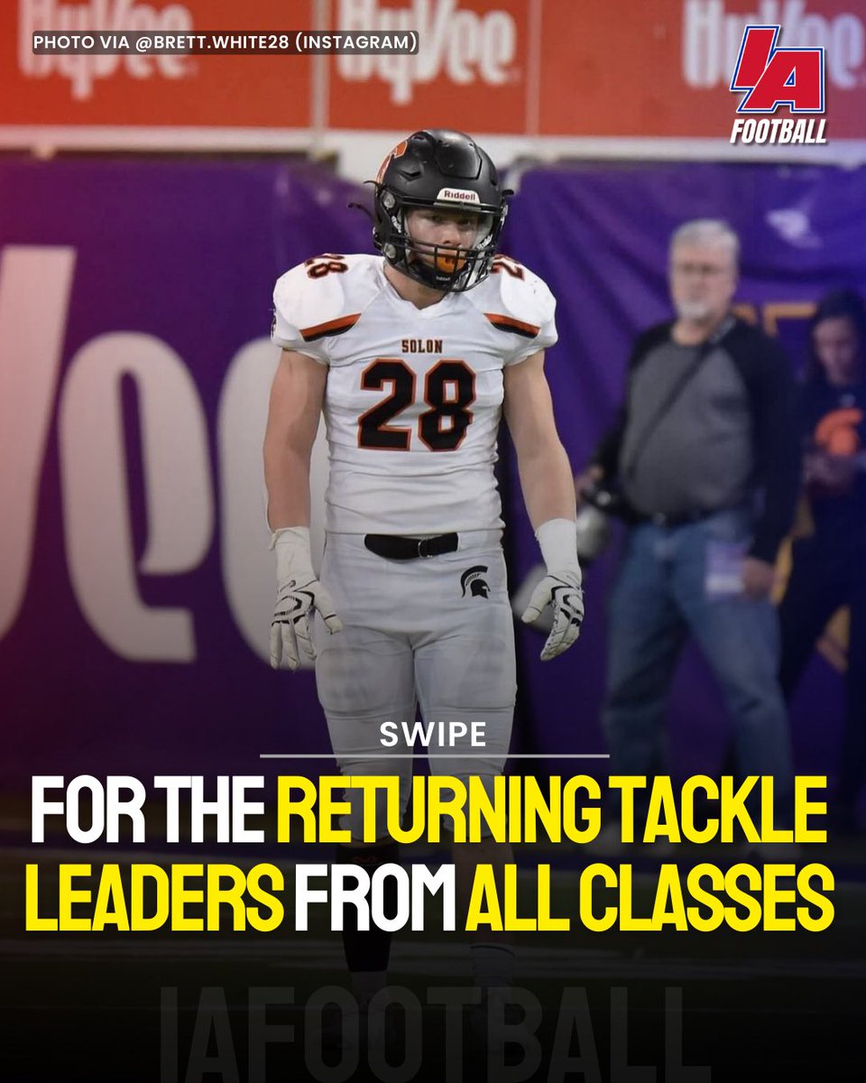 IAfootball_'s tweet image. THREAD: Check the replies to this tweet to see all returning tackles leaders coming into this year 👀 

#IAfootball