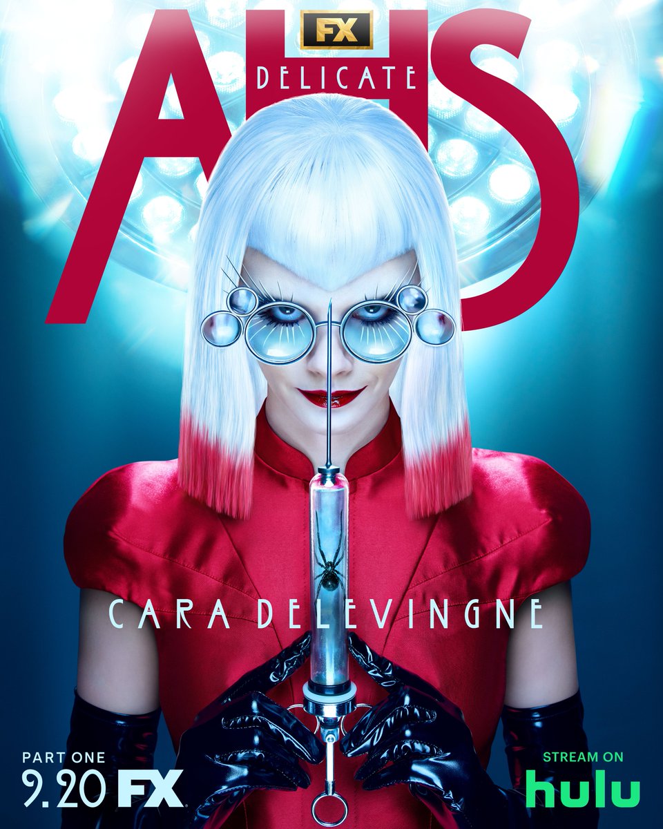 AHSFX's tweet photo. Take your medicine. FX’s American Horror Story: Delicate Part One premieres 9.20 on FX. Stream on Hulu. #AHSDelicate #AHSFX https://t.co/3Qot4073QF