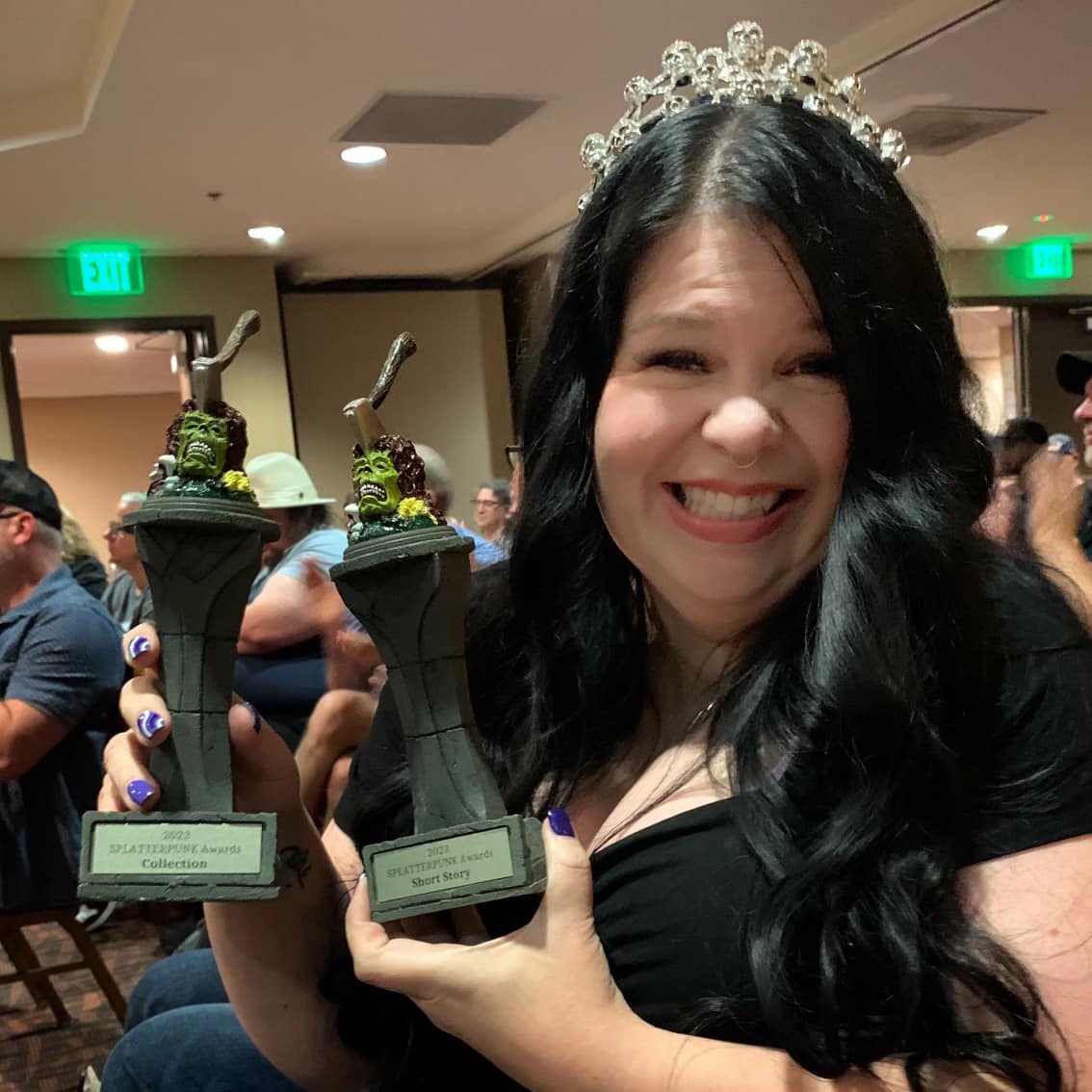 bnelsonauthor's tweet image. Guys...I got TWO! 
#splatterpunkawards