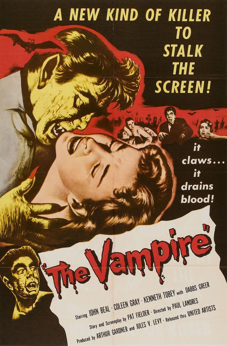 TalkingPicsTV's tweet photo. Revisit some old 'fiends' with #CarolineMunro in THE CELLAR CLUB from 10:55pm. #VincentPrice stars in TOMB OF LIGEIA (1965), #FrancisLederer in RETURN OF DRACULA (1958) and #JohnBeal in THE VAMPIRE (1957). Dare you watch with Caroline? #TPTVsubtitles https://t.co/qBOZxhV0nz