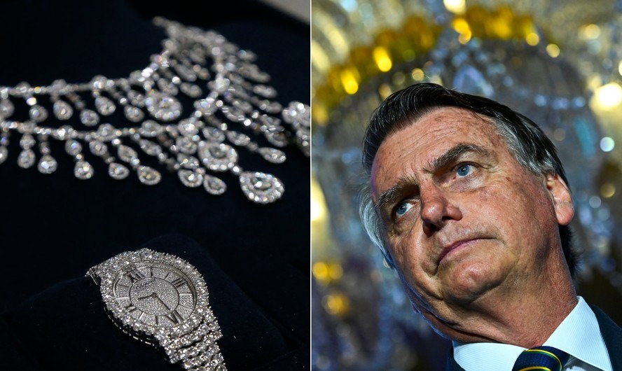 BlogdoNoblat's tweet photo. A Justiça Federal em Guarulhos acolheu o pedido do Ministério Público Federal e determinou o envio das investigações sobre as joias de Jair Bolsonaro que correm em São Paulo para o Supremo Tribunal Federal (STF). Os casos ficarão sob responsabilidade do ministro Alexandre de Moraes. (Globo)