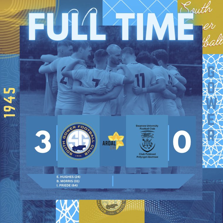 Final Score at the Gower and we take another 3 points at home. 

Not a pretty performance but we did enough to get the win in the end. 

Best of luck @SwanseaUniFC until next time 👍🏼