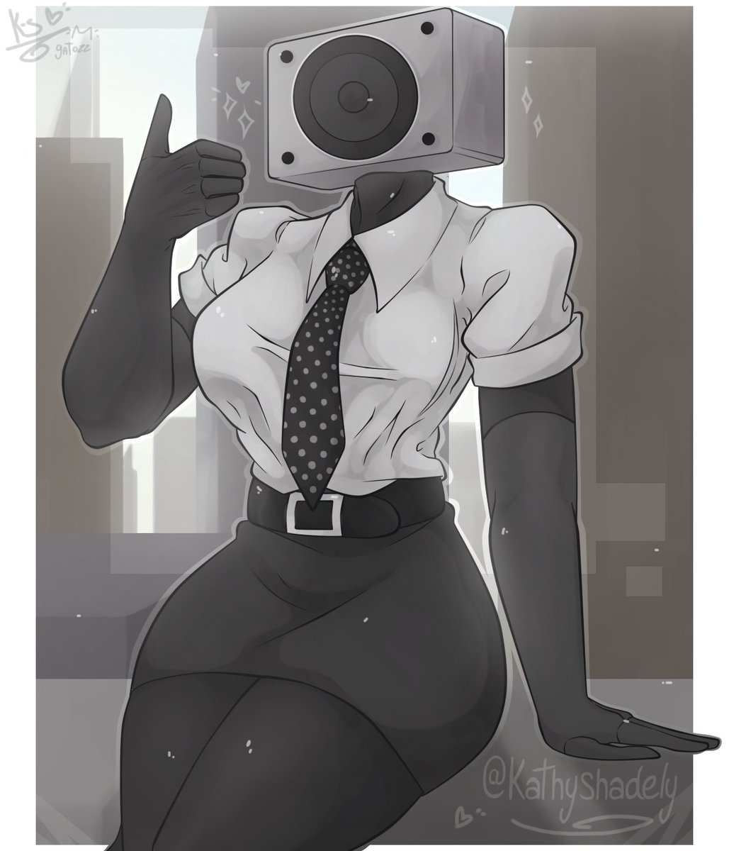 KathyShadely's tweet photo. Speakerwoman 😊✨

-Ya que no aparece al menos hice mi propia versión 😹👍
#skibidi_toilet #skibiditoilet #SkibidiToiletfanart  #artwork #skibidi https://t.co/vpiaVZHJqD