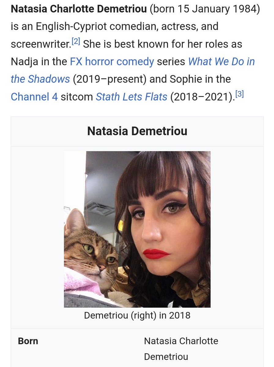 #NatasiaDemetriou has the best Wikipedia photo (& specifically caption). Ever.