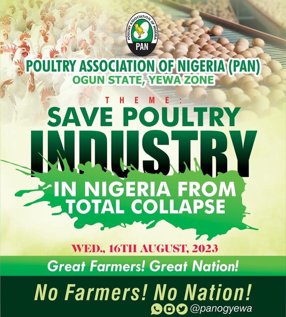 panogyewa's tweet photo. Mr president @officialABAT,we really do hope this message meet you well…THE POULTRY INDUSTRY IN NIGERIA IS SUFFERING AND WE NEED HELP!!! #trend #nigeria #BBNaijaXAquafina #Poultryindustry #tuesdayvibe https://t.co/fBiwAtcc4y