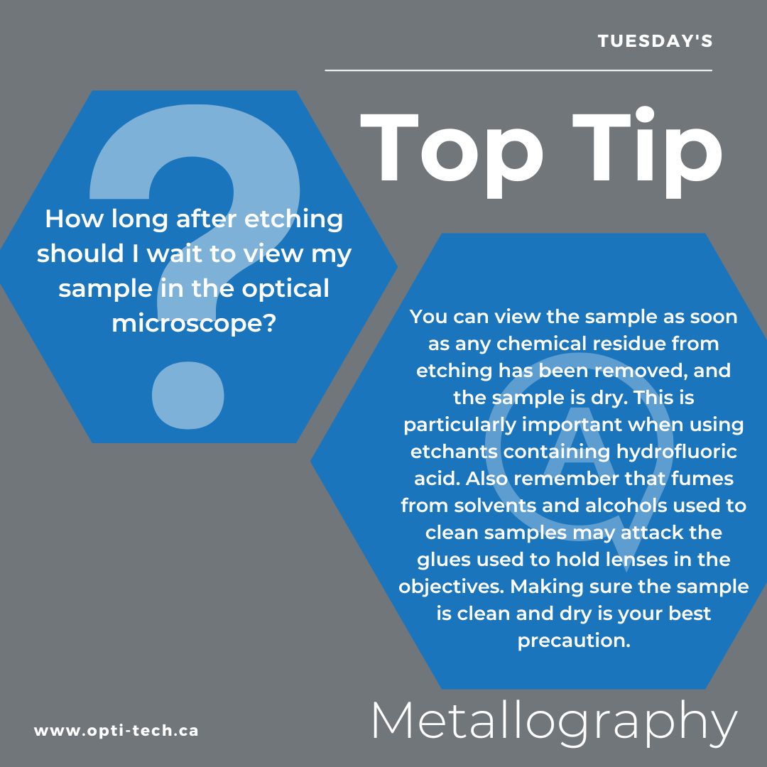 OptiTechSci's tweet image. Top tips from our Product manager, Richard Blackwell

pulse.ly/oaeecxrla7

#Optitech #Optforoptitech #TopTipTuesdays #metallography