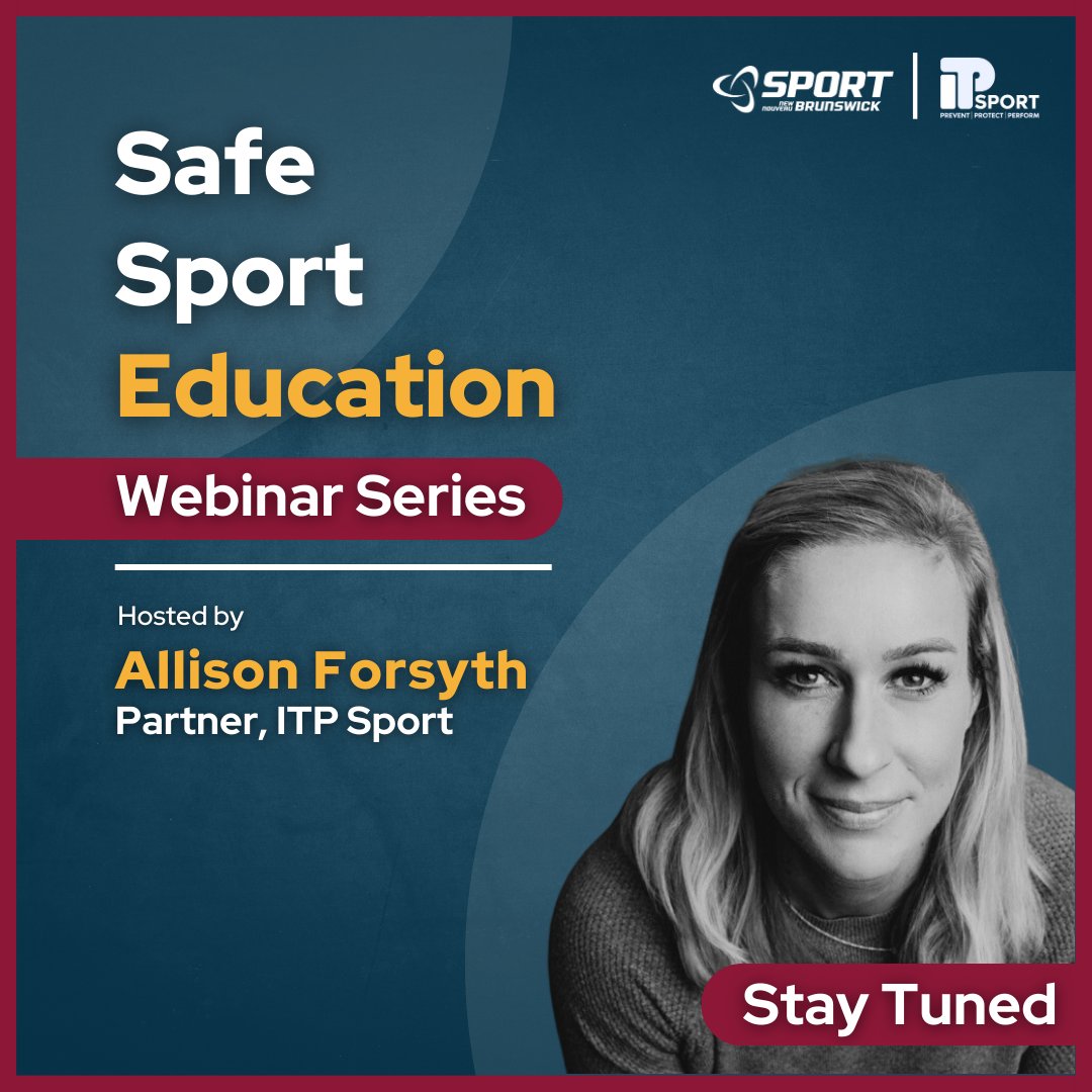 Sport NB and ITP Sport are pleased to announce an upcoming Safe Sport Education Webinar Series designed to tackle some of the ongoing safe sport issues and challenges faced by Sport NB members.  Stay tuned for more details to come!

#TrueSportTuesday
#TSLHNB
#TrueSport