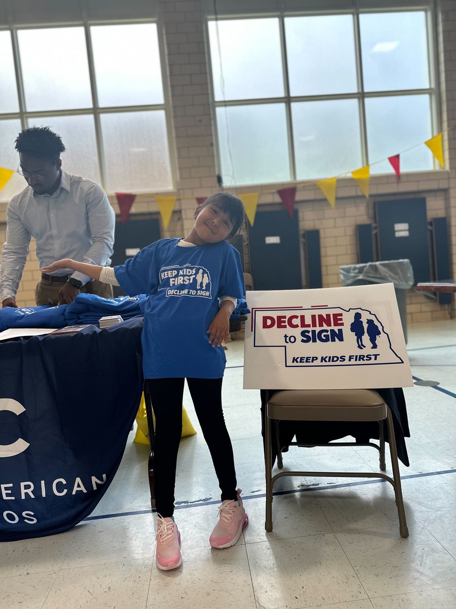 KeepKidsFirstNE's tweet photo. Our volunteers are fighting to give ALL Nebraska students the education options they deserve. Don't let teachers' unions take Opportunity Scholarships away from families. Learn more and get involved at: https://t.co/aI18B7Azl2

#KeepKidsFirst #DeclinetoSign https://t.co/kPHV8MnDgZ