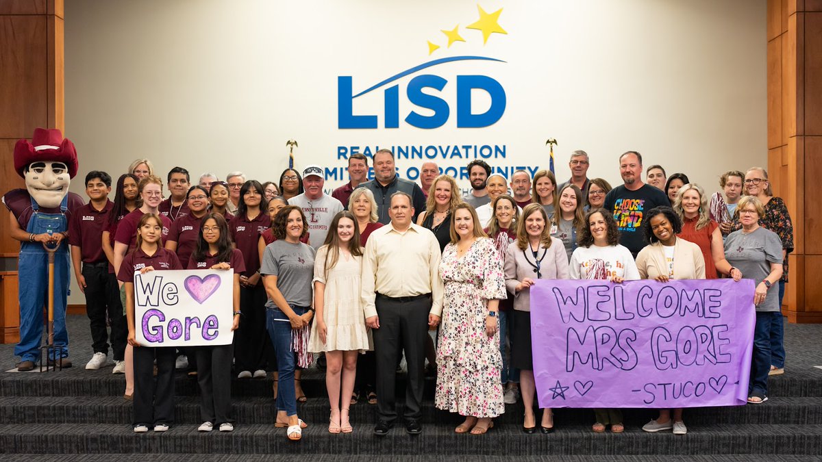 At last night's Board Meeting we introduced several new principals, coaches and directors. FMHS Baseball, HHS Esports and LISD's Special Olympics teams were also recognized at the meeting for their athletic excellence.

Read the Aug. 14 meeting recap: bit.ly/3DZ9THQ 🌟