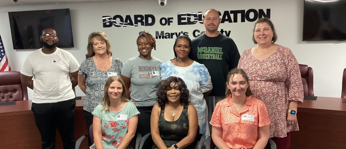 smcpshr's tweet photo. We are busy welcoming new staff to @SMCPS_MD!  Two groups a new hires joined our family on Aug 14. You'll see these new staff members at @gkes_smcps @res_smcps @GMHS_SMCPS @mes_smcps @ees_smcps @CWFDES_smcps @BBES_SMCPS @lmdes_smcps @lms_smcps @gwces_smcps and at @ems_smcps! https://t.co/zPQFgHk09W
