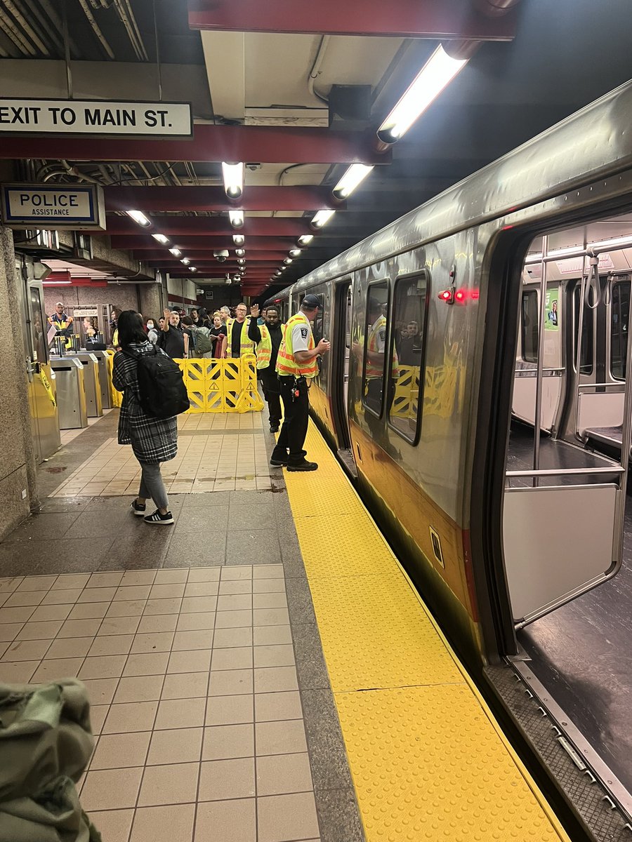 Update on <a href="/mtba/">mtba</a> there was a stabbing on 2nd last car heading southbound on the redline. The area smells like beer and there a crash beer can on the ground where on individuals was being located while talking with transit police