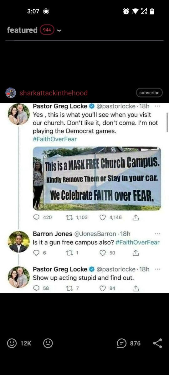 mdjj00's tweet photo. @pastorlocke Just like how you hating on people who wear mask? You're not following God's work. https://t.co/mZXJqs4z5n