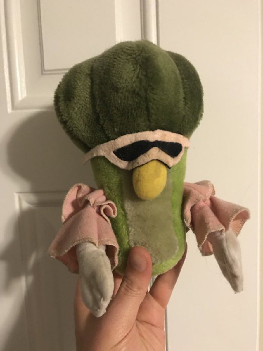 mastergracey's tweet photo. @Parkeology original Pleasure Island Cast Member Shirt, 5 foot Tall Stuffed Figment, Broccoli https://t.co/jdUptsQj93