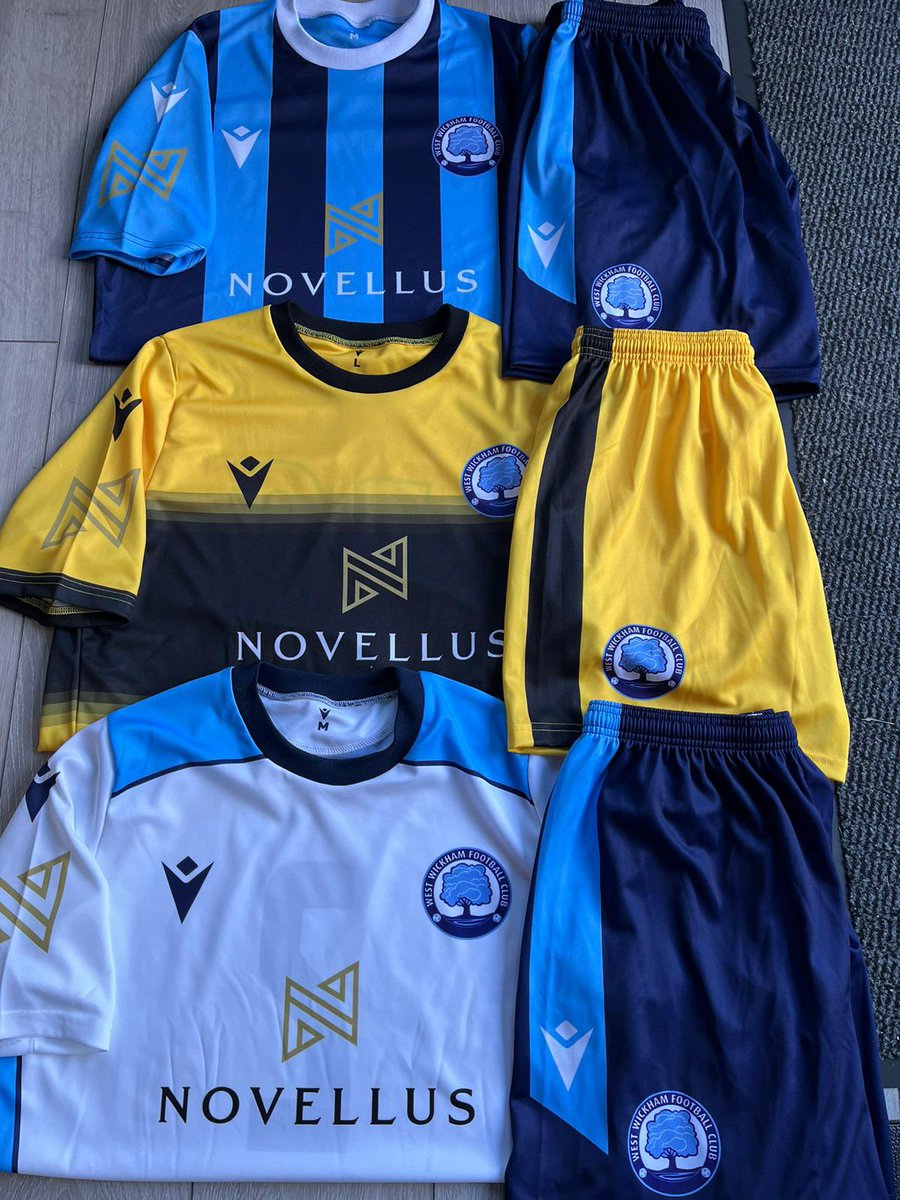 wwfcjuniors's tweet photo. Another massive thank you to our new club sponsor @NovellusBridge the clubs new range of kits are in, covering all age groups and they are looking really sharp. Aptly modelled by U13 Blues top scorer Zach, the club is going to be looking very sharp this season! 😮‍💨💙
#westwickham https://t.co/dPY2AyklTA