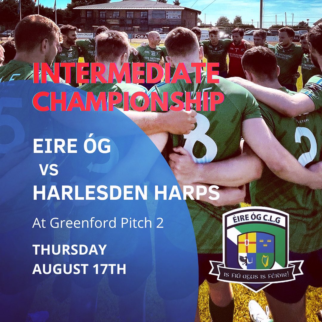 We open our 2023 Championship campaign against @HarlesdenHarps on Thursday evening 6.45pm. All support would be greatly appreciated by the players. #GAA