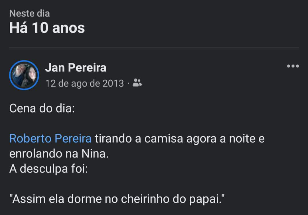 CatioroReflexiv's tweet photo. Meu marido faleceu há 15 dias e tenho deixado blusas com o cheirinho dele pela casa pra Nina não sentir tanto a ausência do papai.

Ontem a noite estava frio e eu cobri ela com uma das camisas dele.

Hoje abro o perfil e vejo essa lembrança.

Apesar da saudade, Nina e eu sabemos que fomos amadas em todos os detalhes ❤️

- Jan Pereira