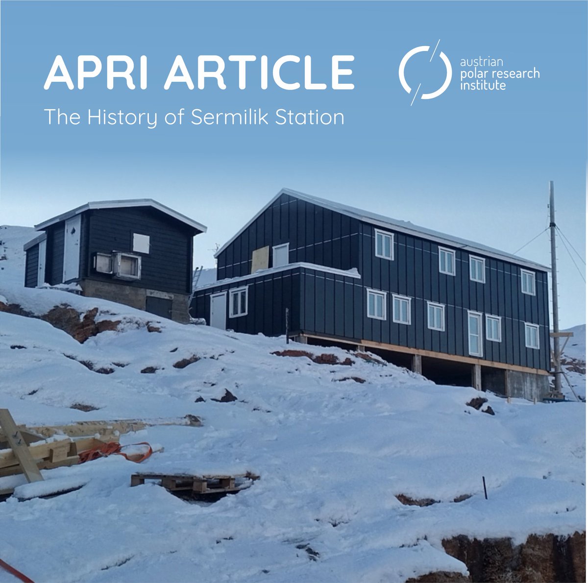 A new home for the Austrian Polar Research in East Greenland is becoming reality!!
The construction on the area of the Sermilik Research Station is continuously proceeding. 

👉 polarresearch.at/the-history-of…
@universityofgraz 

📸 Photo: © Wolfgang Schöner, Vestergaard