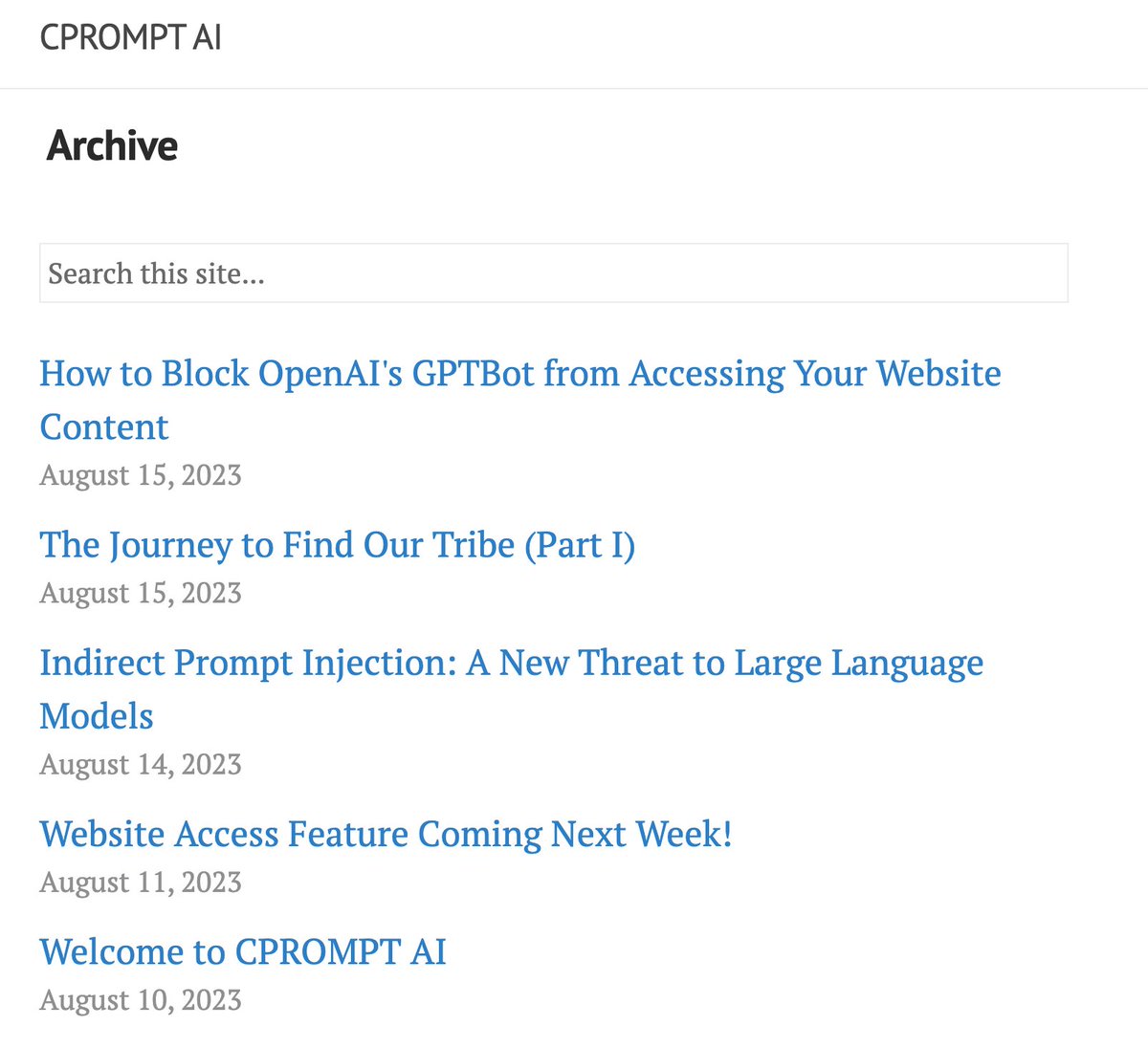 Want AI info that is practical and actionable for your profession or business and will help you form a practical understanding of the opportunities and risks that AI poses?  Subscribe to our blog:
blog.cprompt.ai