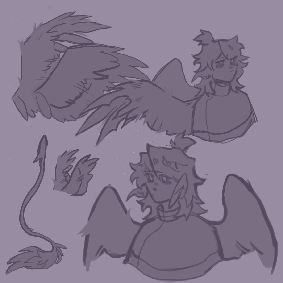Fruiiitbowl's tweet photo. Experimenting a lil with my q!Jaiden design 

(also finally caved in and gave her a scuffed wing)
#jaidenart #qsmp #qsmpfanart https://t.co/jjuTkIUPVN
