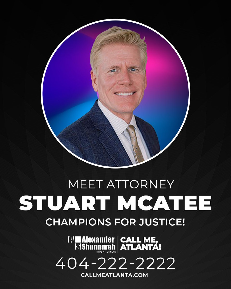 Warriors for justice, ready to fight!

Our attorneys stand strong in defending your rights.

If you need an attorney,

📣 Call Me, Atlanta! 📣⁣⁣⁣⁣⁣
☎️ 404-222-2222
🌐 callmeatlanta.com
⁣⁣⁣⁣⁣
⚖ Alexander Shunnarah Trial Attorneys
📍 Atlanta, GA