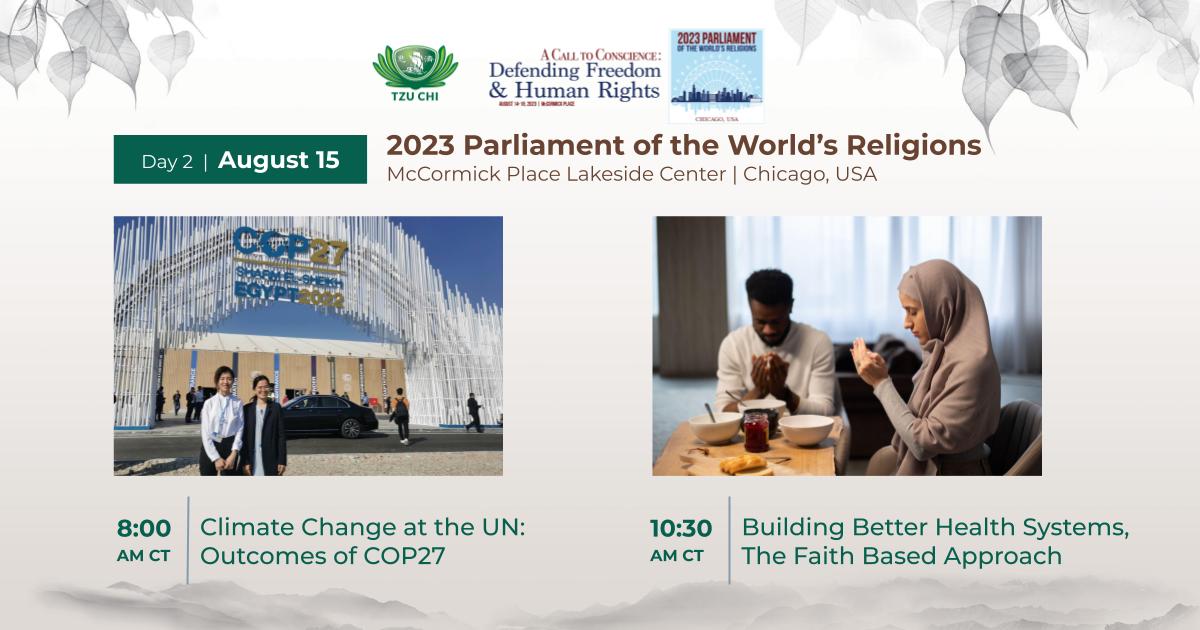 It’s Day 2 of the 2023 Parliament of the World's Religions! Explore our sessions at tzuchi.us/parliament-wor… #Buddha #BuddhismInAction #BuddhaBathingCeremony #Interfaith #ClimateAction #ParliamentOfReligions #2023PoWR