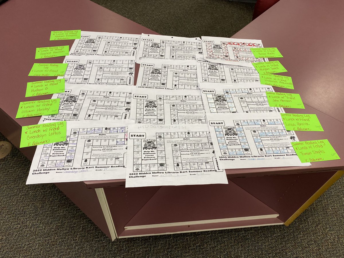 SO proud of my Roadrunners that turned in their Summer Reading Logs!  They won an Eat Lunch With a Friend Pass and their name will be entered into a drawing for a Barnes and Noble Gift Card!!! <a href="/HumbleISD_HHE/">Hidden Hollow Elementary</a> <a href="/HumbleISD/">Humble ISD</a>