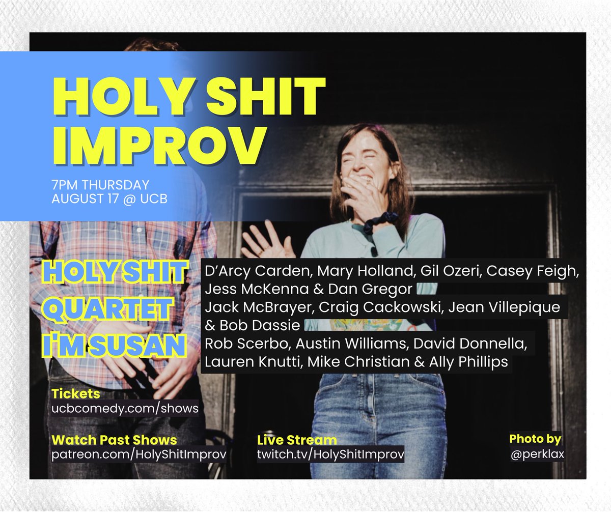 7pm THURSDAY at <a href="/ucbtla/">UCB Theatre LA</a>