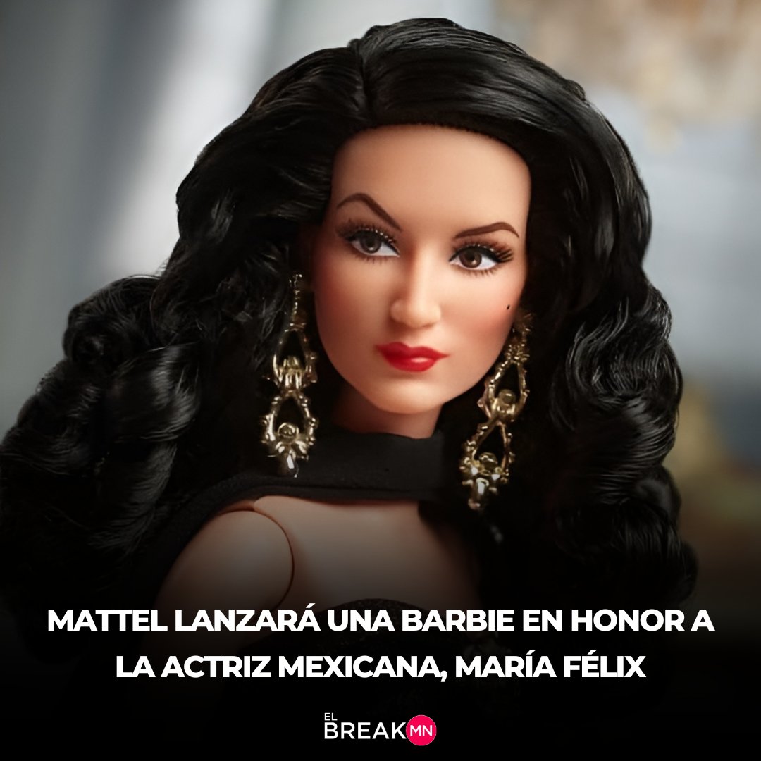 ElBreakMN's tweet photo. La Barbie edición especial en honor a María Félix saldrá en septiembre y ya puedes preordenarla, ¿qué otra actriz mexicana merece una Barbie?

#CineMexicano #CineDeOro #EpocaDorada #NuestroCine #ElBreakMN #LoQueNecesitasSaber #MariaFelix #Barbie https://t.co/jSf6AtLxFU