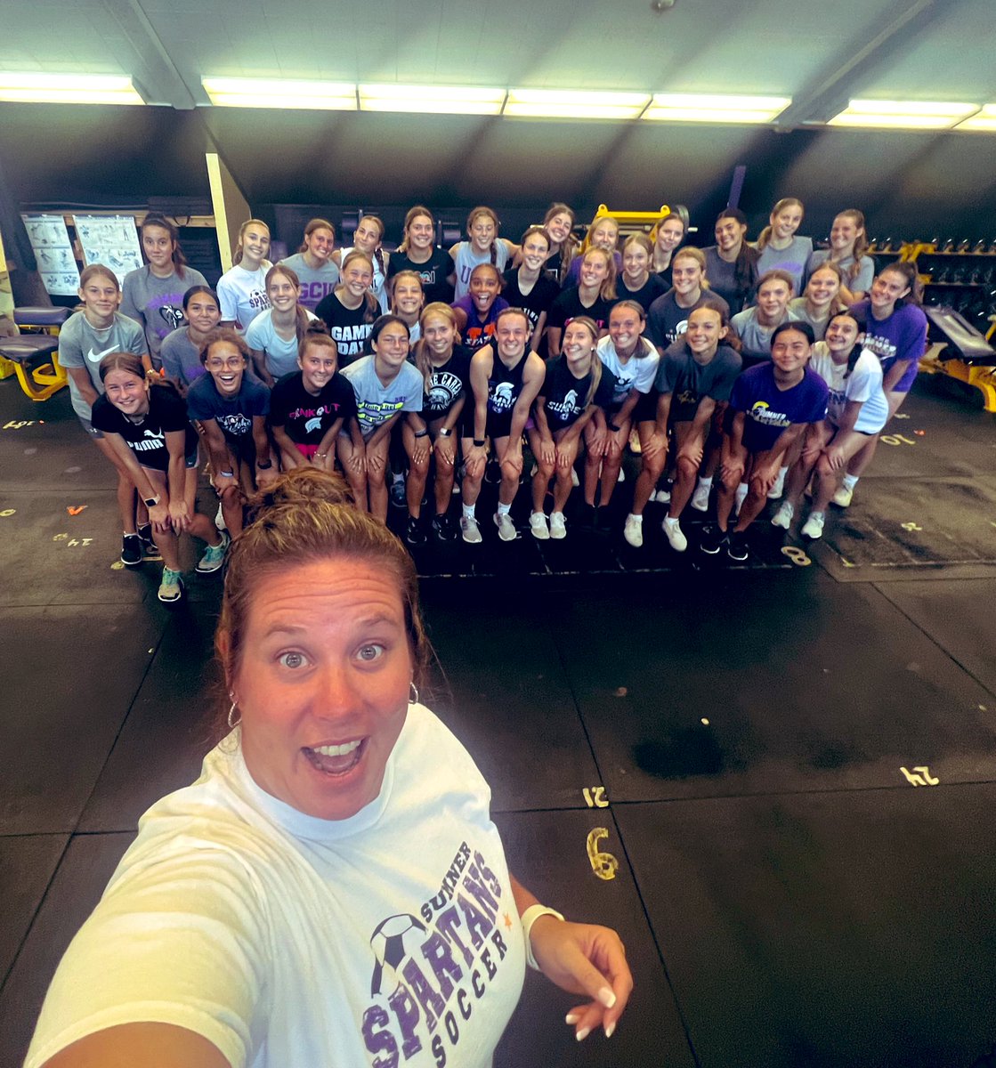 SoccerSpartans's tweet image. These ladies have been putting in work all summer and it’s almost go time😎⚽️