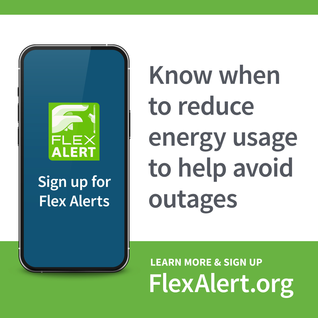 Flex Alerts can help prevent outages when the electricity grid is under stress due to persistent hot temperatures by notifying residents when energy conservation is needed.

Sign up for @flexalert notifications: participate.flexalert.org/register

#flexalert #sanmateocounty #losbanos