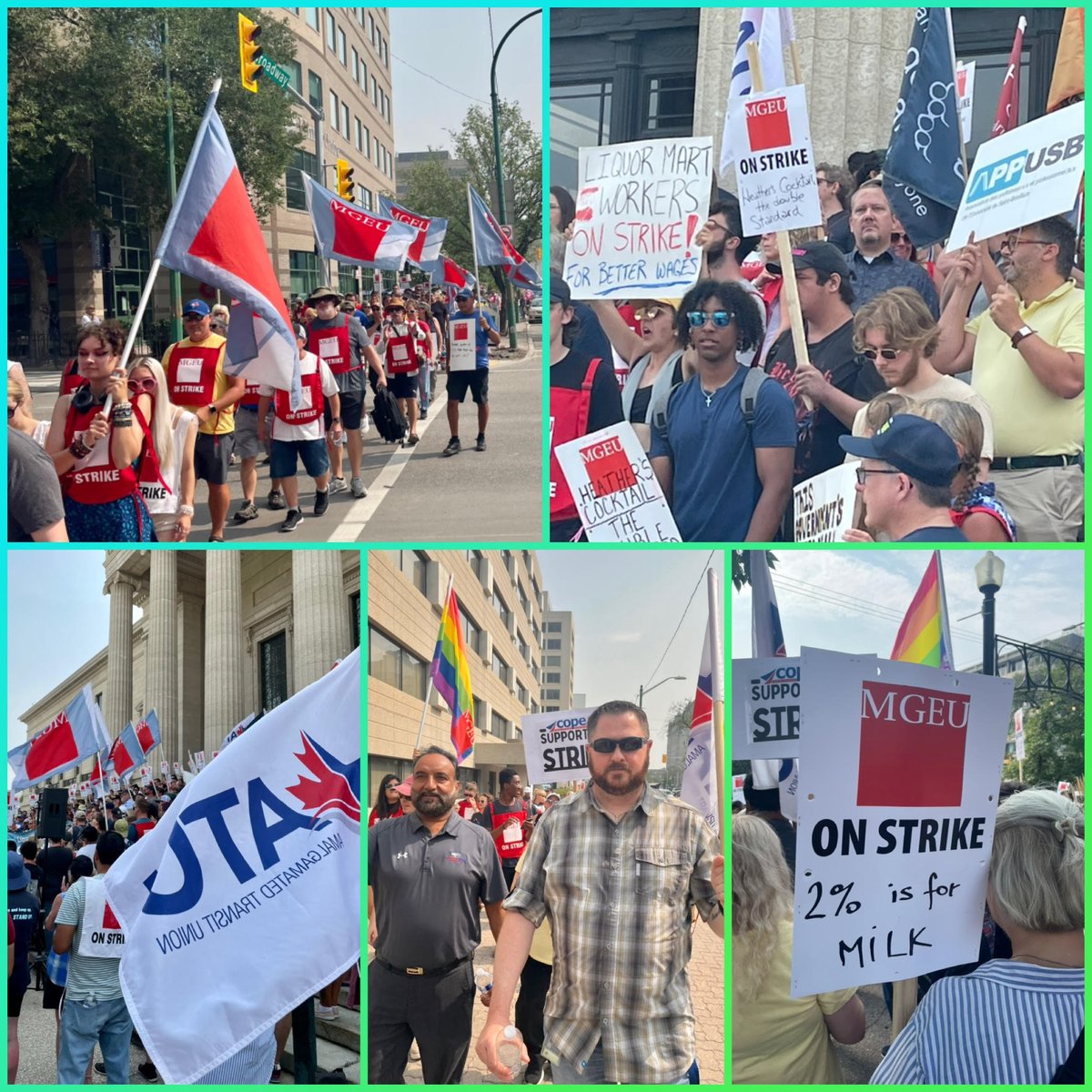 ATU1505's tweet photo. ATU Local 1505 attended the MGEU Walk and Rally today.  We support MGEU! #mbpoli #Union #solidaritysummer #catchupkeepup https://t.co/henKTWrHRk