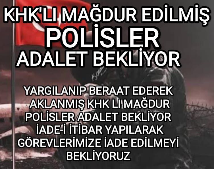BEYTULLAHBEY01's tweet photo. @yilmaztunc @AliYerlikaya 💥BERAAT VE TAKİPSİZLİK alarak mahkemelerde AKLANAN binlerce polis görevine iade bekliyor
💥sabırla devletimizin ADALETİN gereğini yapması 
vatansever polislerin uğradığı  mağduriyete son vermenizi bekliyoruz
🇹🇷 SADECE ADALET İSTİYORUZ 🇹🇷
@AliYerlikaya 
@yilmaztunc https://t.co/VwAiU34LTg