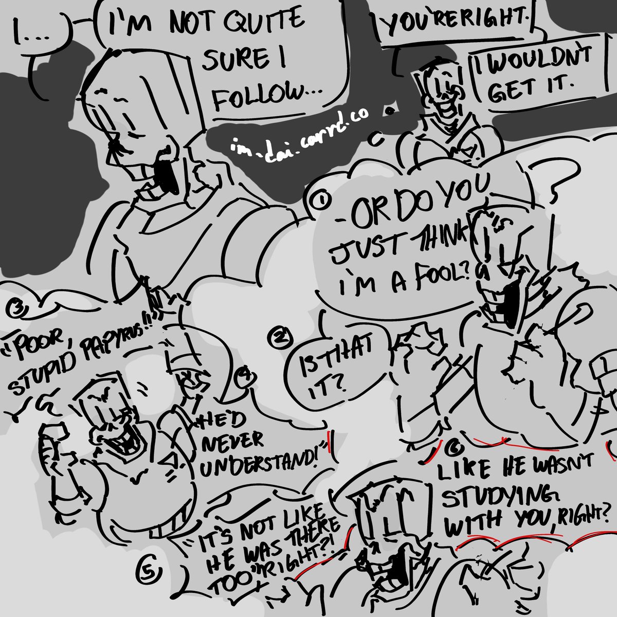 he got tooooo sillly! #papyrus