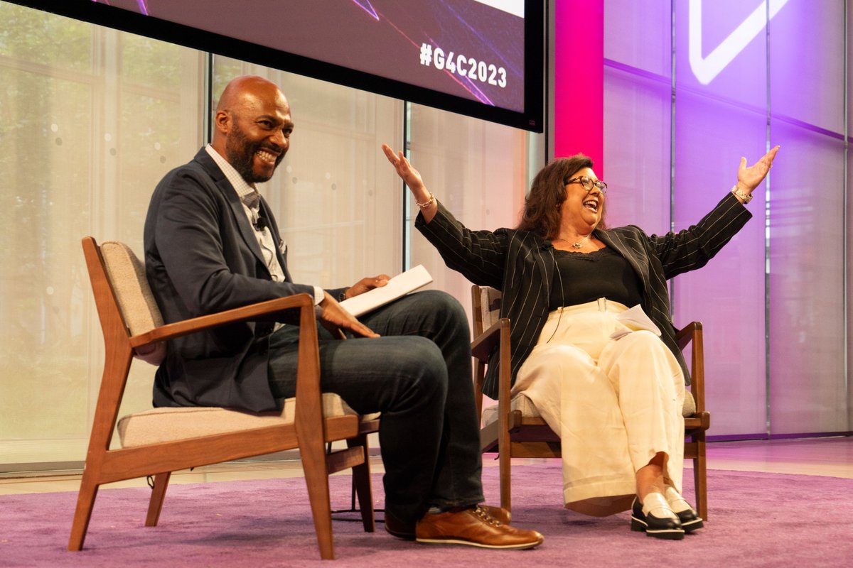 G4C's tweet image. 🔥 Dive into an enlightening Fireside Chat at #G4C2023 with industry experts Stan Pierre-Louis and Cynthia Williams! 🎮

Explore the continuously evolving gaming world and get a sneak peek of exciting announcements on the horizon. 🚀✨

📹 buff.ly/459PNq7

#Socialimpact