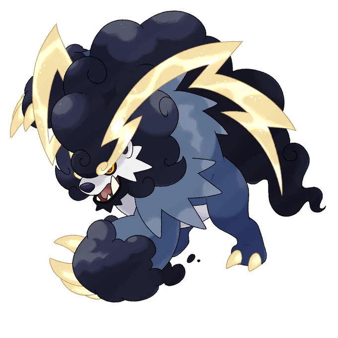 #fakemonfriday Hydroelectricity/Bear Water-Electric starter based on Graystripe from the #warriorcats series. 