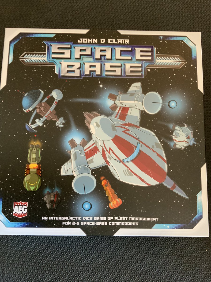 GailSimone's tweet photo. Been a bit since I did one of these but we have been playing a new #TeaGame and it’s FANTASTIC.
After about a bajillion people recommended it to me, the lovely folks at @alderac sent us a care package for this great game that we are hooked on, SPACE BASE!
#TabletopGails
1/ https://t.co/JAZQw0BrAR