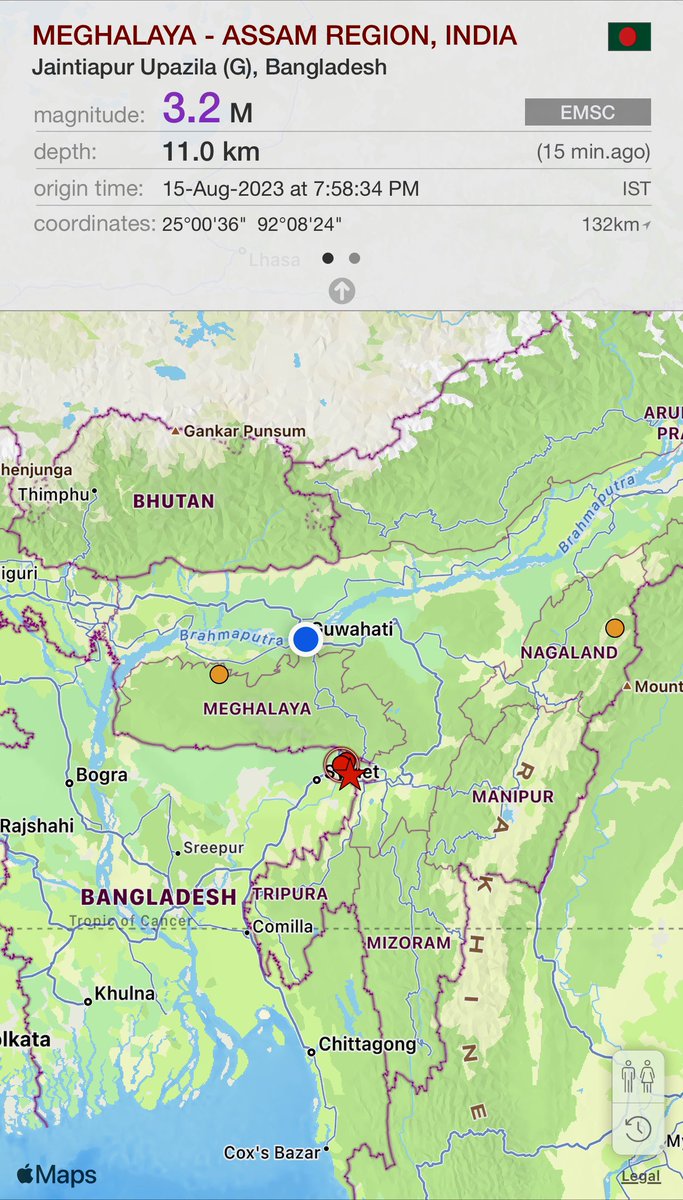 Bamelocentral's tweet photo. Earthquake Update | 16.08.23 | India Region | 
#Earthquakes #predictions  #15august2023 #IndependeceDay2023 
#india #bharat #Assam #Myanmar #AndamanNicobar #bangladesh #bhutan #meghalaya #northeastindia https://t.co/EUyEOMBFoz