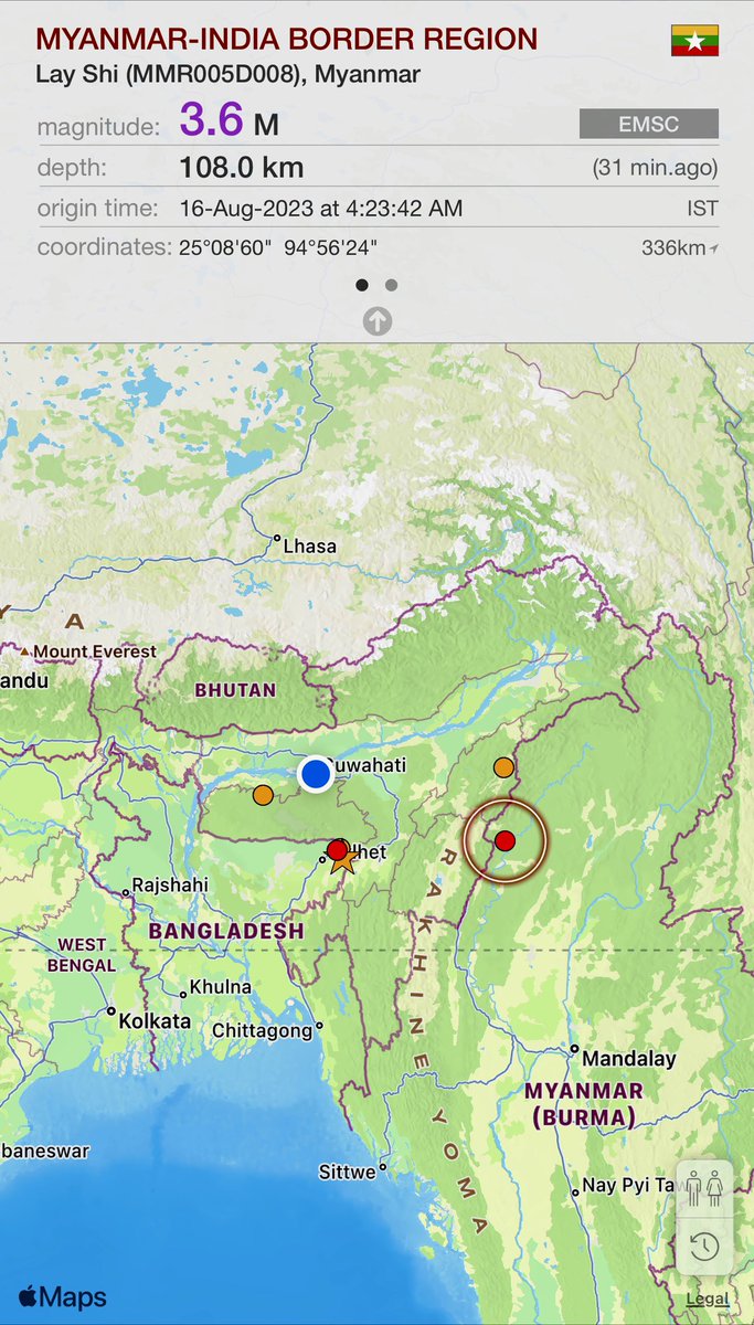 Bamelocentral's tweet photo. Earthquake Update | 16.08.23 | India Region | 
#Earthquakes #predictions  #15august2023 #IndependeceDay2023 
#india #bharat #Assam #Myanmar #AndamanNicobar #bangladesh #bhutan #meghalaya #northeastindia https://t.co/EUyEOMBFoz